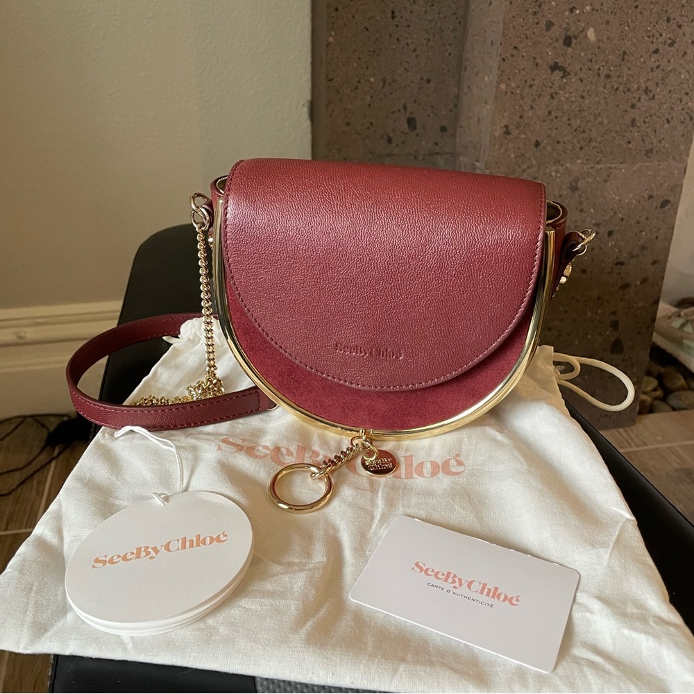 See By Chloe Mara Evening Bag - Burnt Mahogany